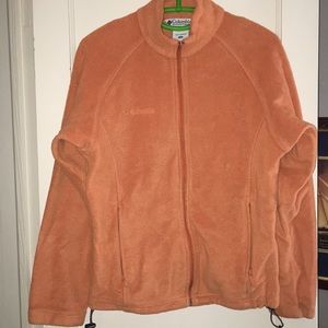 Columbia size M Orange zip up fleece